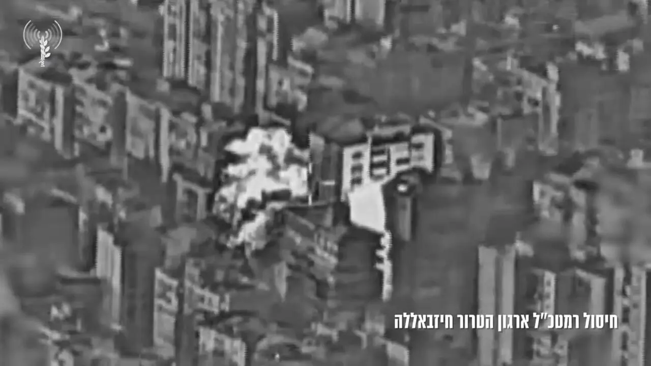 تصاویر ارتش اسرائیل از لحظه ترور هیثم علی طباطبایی فرمانده نظامی حزب الله