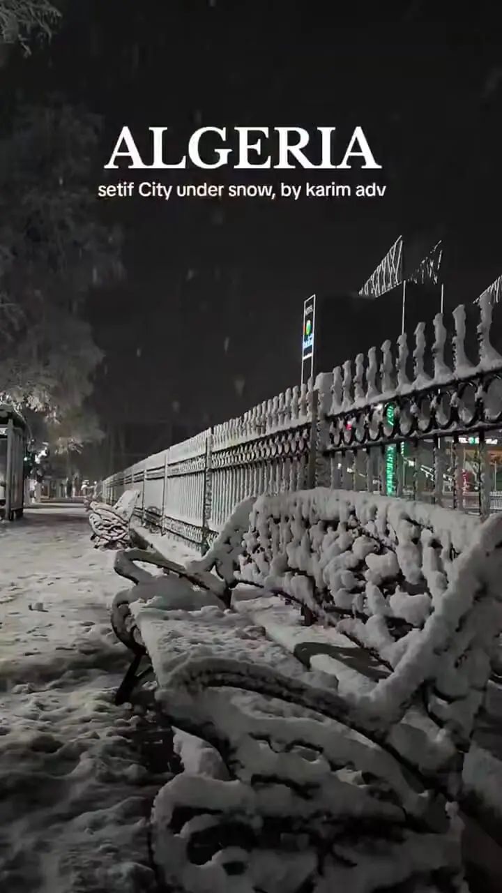 بارش برف پاییزی در الجزایر
