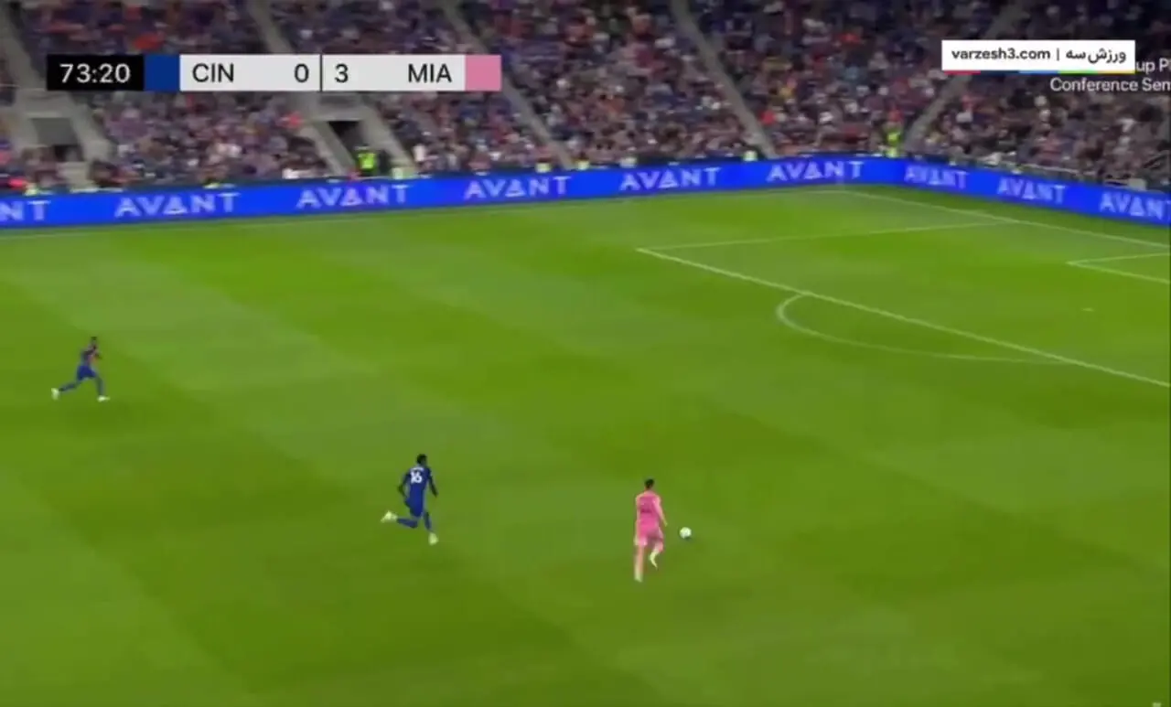 ویدیو: درخشش مسی مقابل سینسیناتی