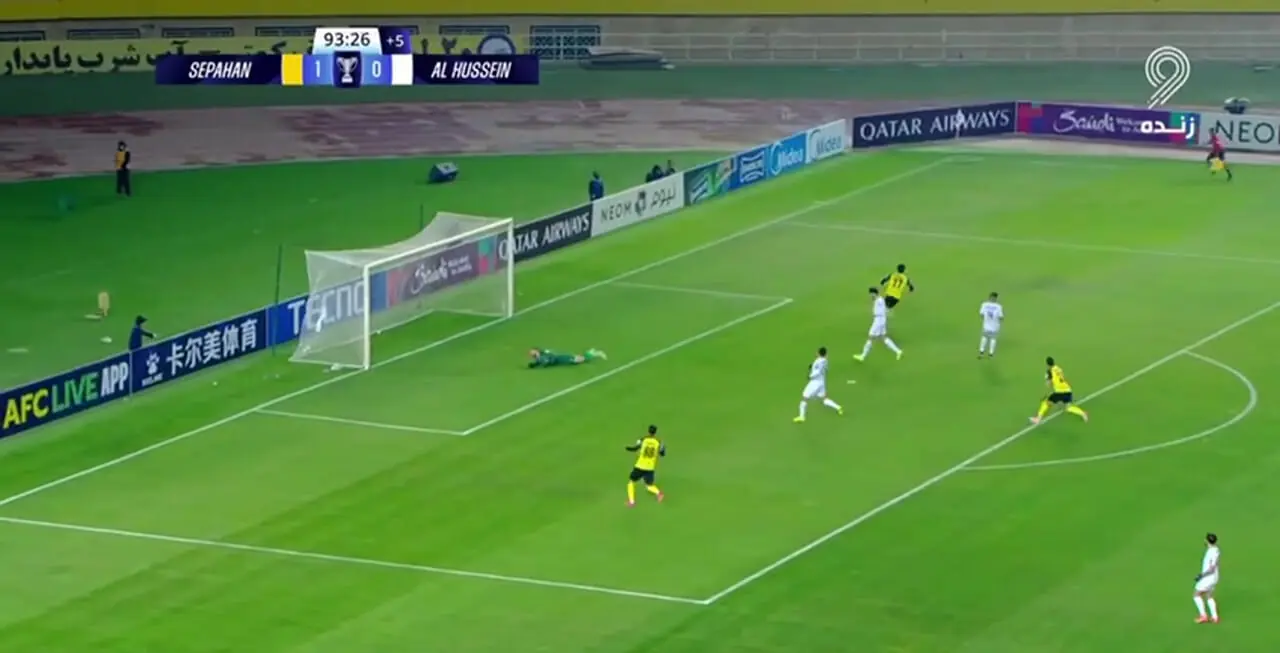 ویدیو: گل دوم سپاهان به الحسین توسط عسکری