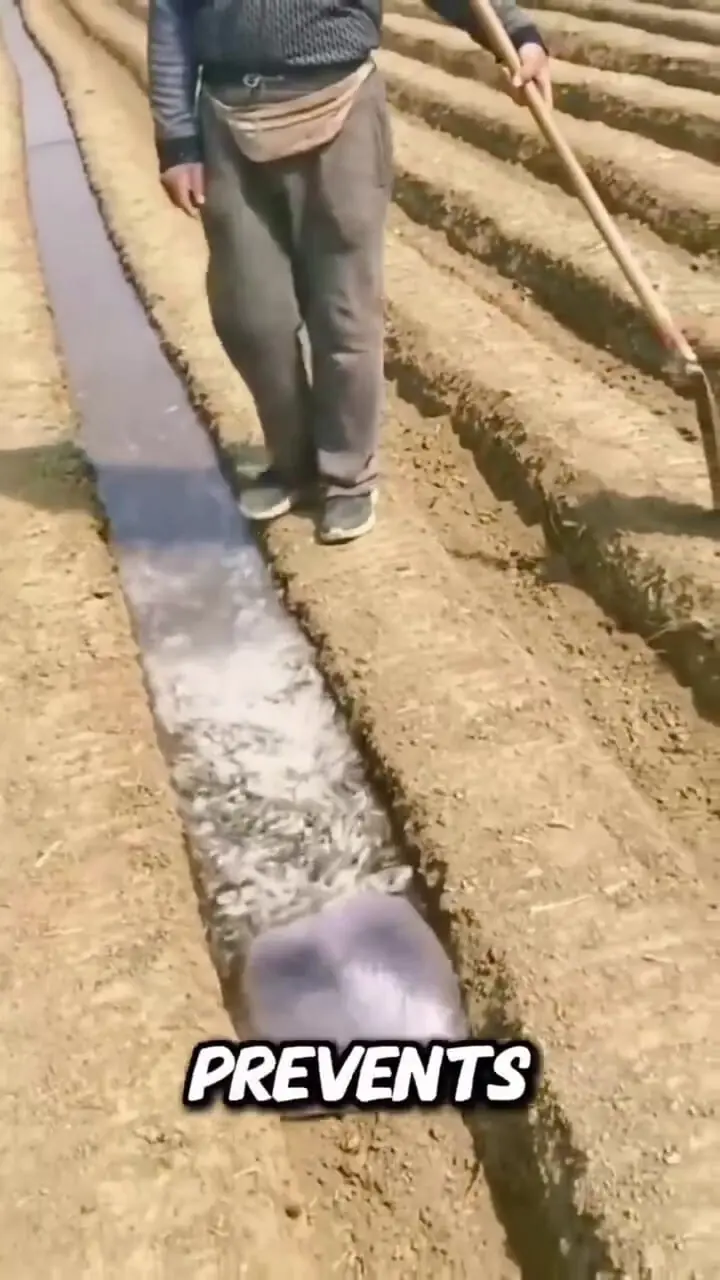 ترفند هوشمندانه کشاورزان چینی برای آبیاری زمین‌هایشان