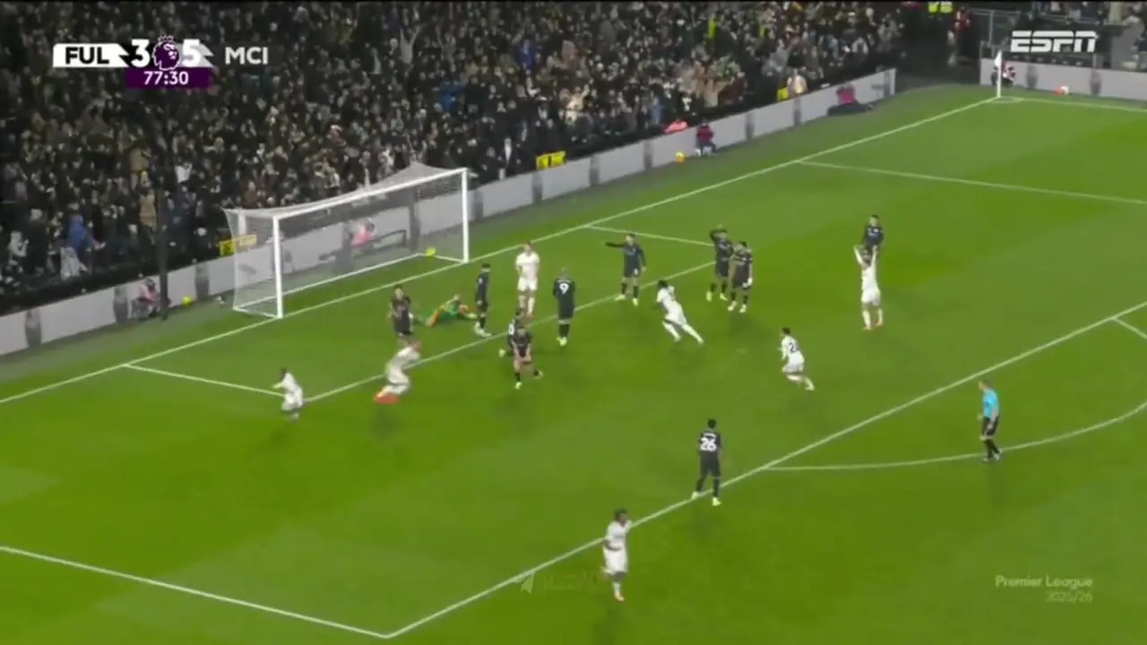 ویدیو: گل چهارم فولام به منچسترسیتی توسط ساموئل چوکووزه