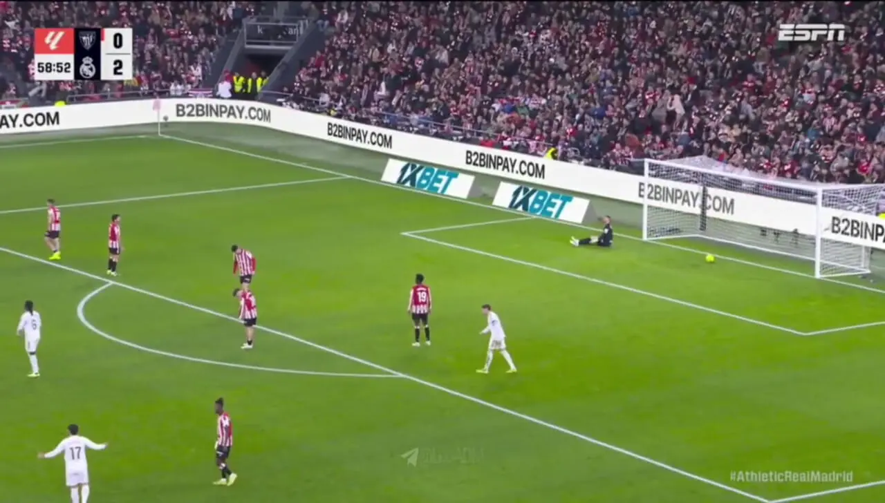 ویدیو: گل سوم رئال مادرید به بیلبائو توسط امباپه