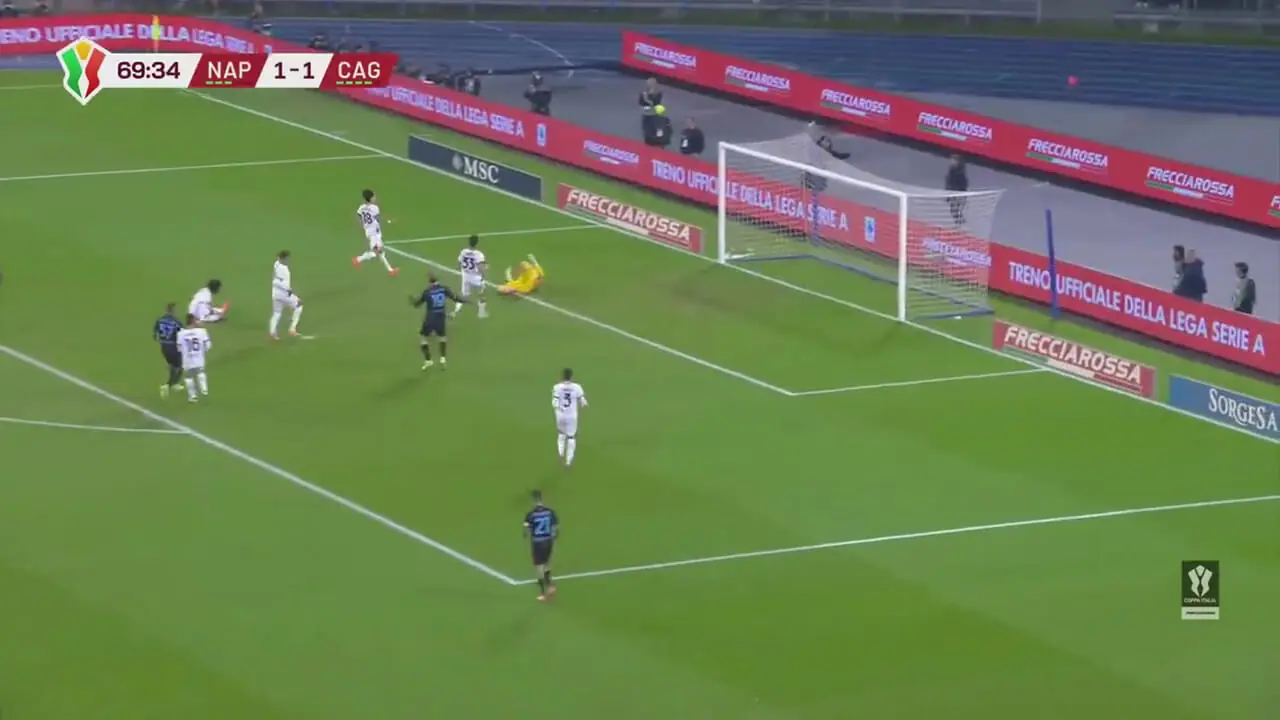 ویدئو: خلاصه بازی ناپولی ۱-۱ کالیاری (ضربات پنالتی: ۹-۸)
