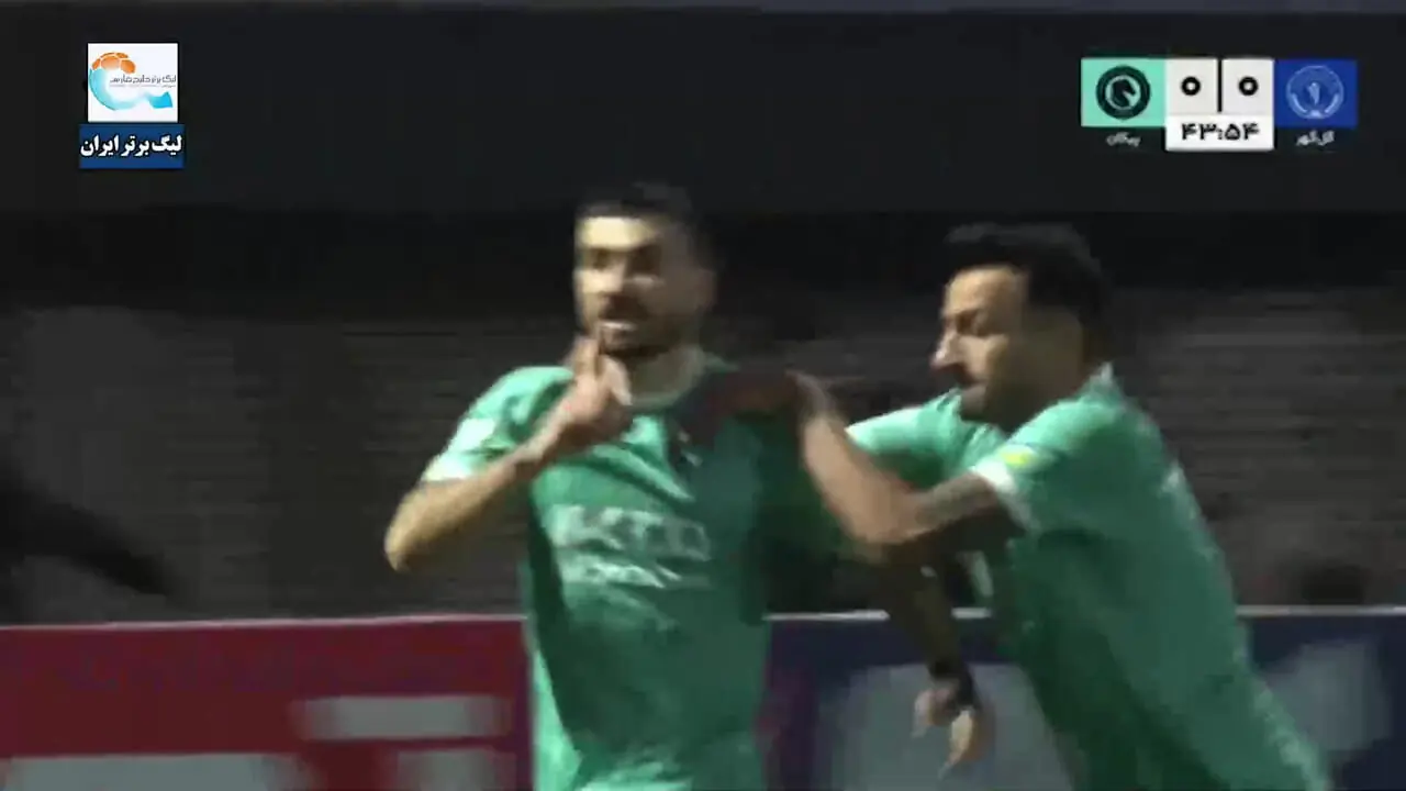 ویدیو: گل اول پیکان به گل گهر توسط سجاد جعفری