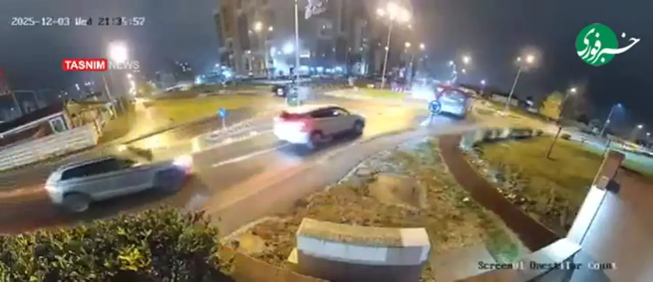 پرواز مرسدس بنز از روی چند خودرو در رومانی