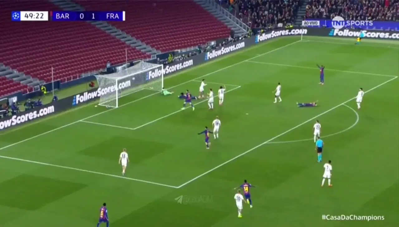 ویدیو: گل اول بارسلونا به فرانکفورت توسط کنده