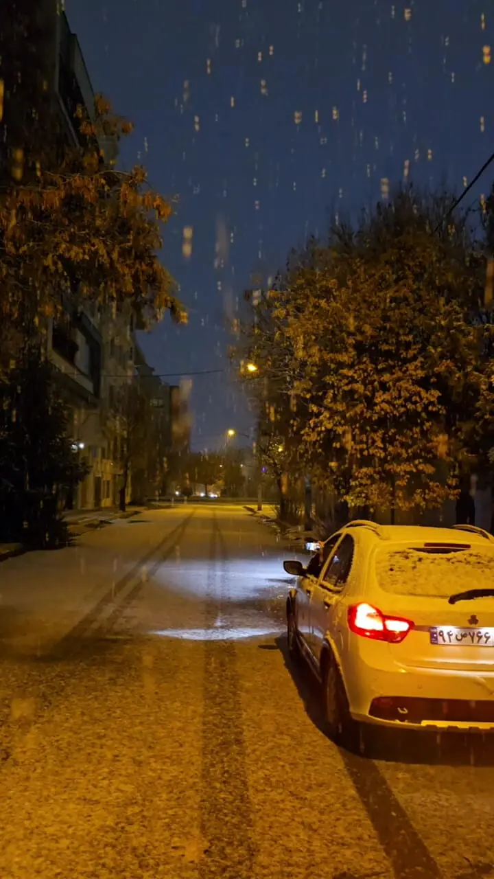 بارش شدید برف در زنجان