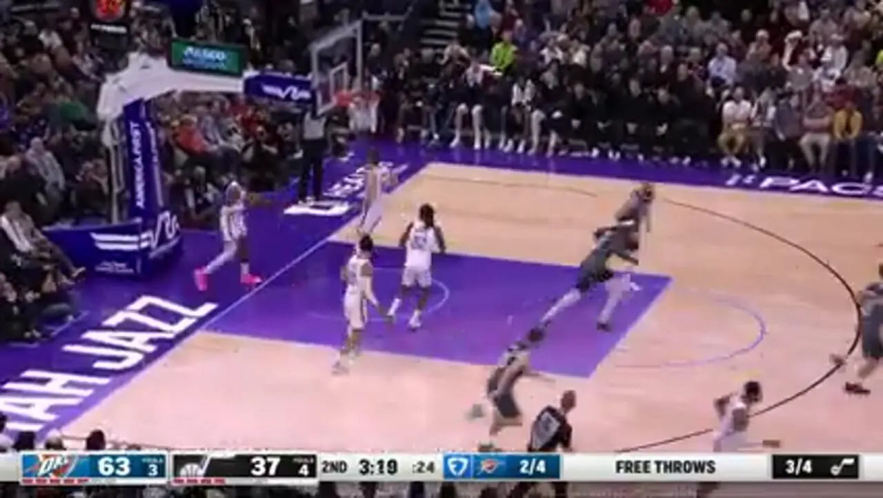 ویدئو: خلاصه بسکتبال یوتا جاز101 -131 اوکلاهاما سیتی تاندر