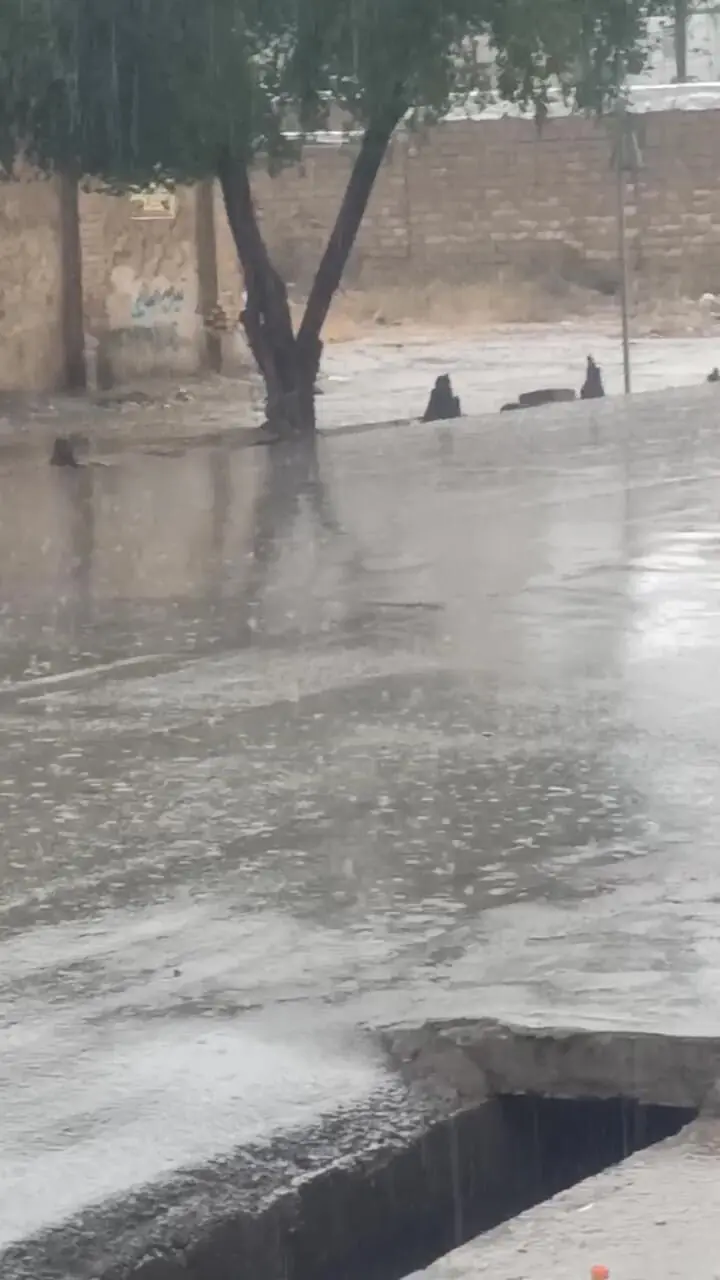 بارش باران هم اکنون در رامهرمز