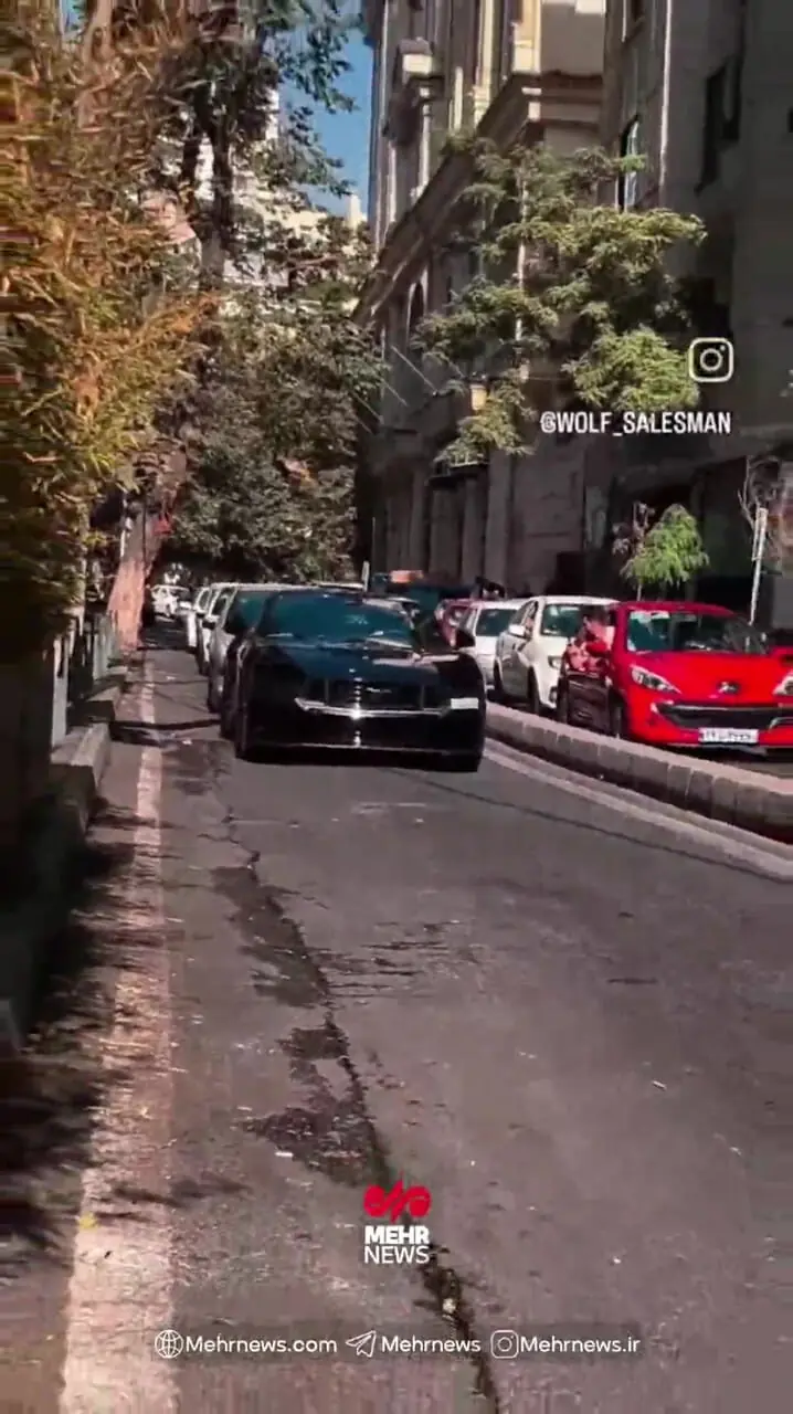 رژه خودروهای لوکس در شمال تهران و اخلال در ترافیک معابر
