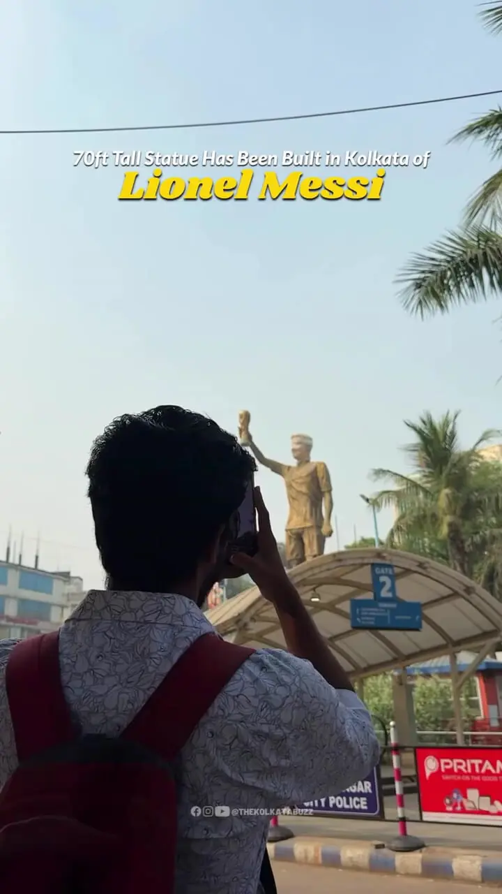 افتتاح بزرگترین مجسمه لیونل مسی در هند