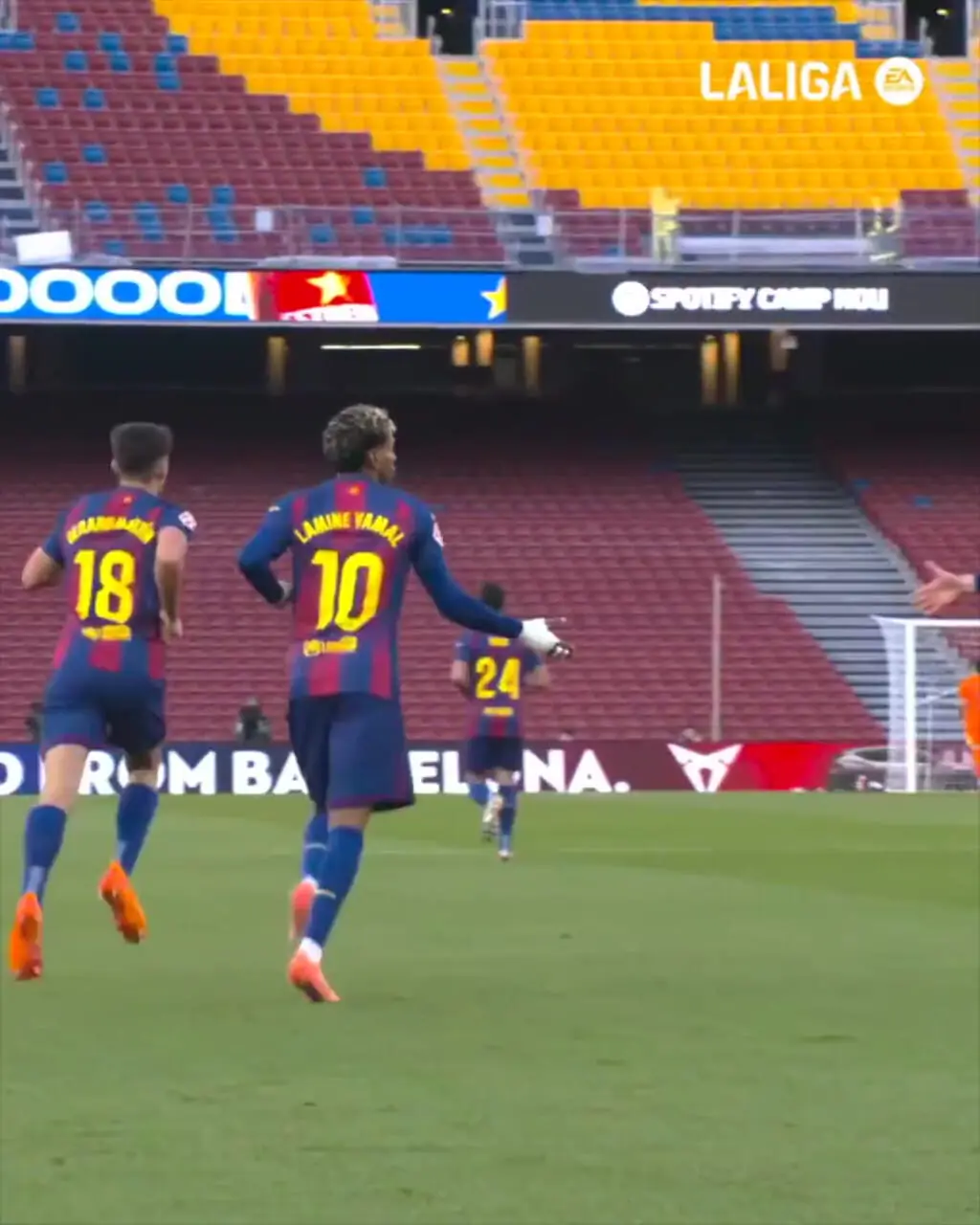 ویدئو: گلزنی یامال در نوکمپ