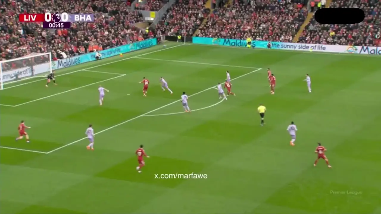 ویدیو: گل اول لیورپول به برایتون توسط اکتیکه