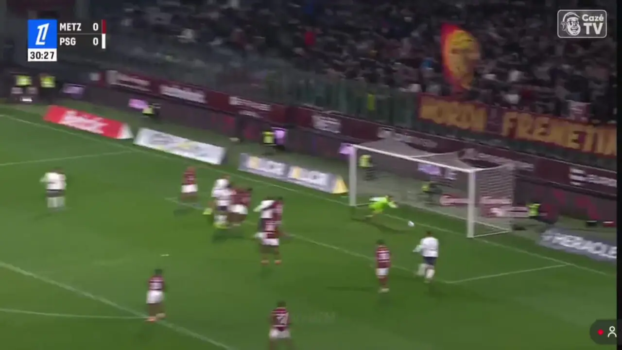 ویدیو: گل اول پاری سن ژرمن به متز توسط راموس