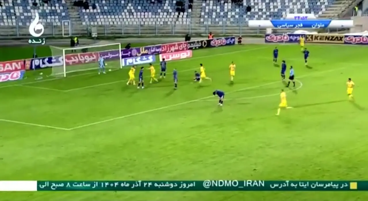 ویدیو: گل اول فجرسپاسی به ملوان توسط جعفریکیا