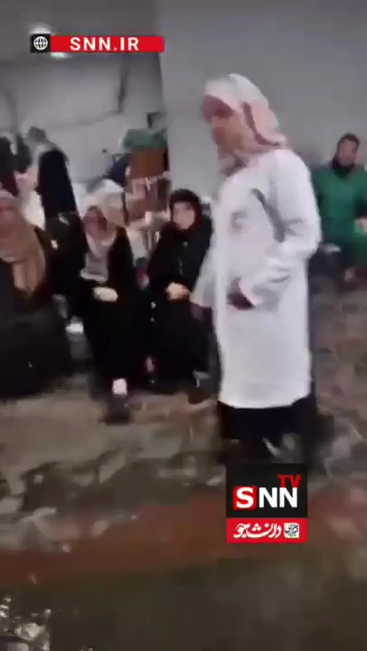وضعیت بیمارستان شفا در غزه پس از بارش شدید باران