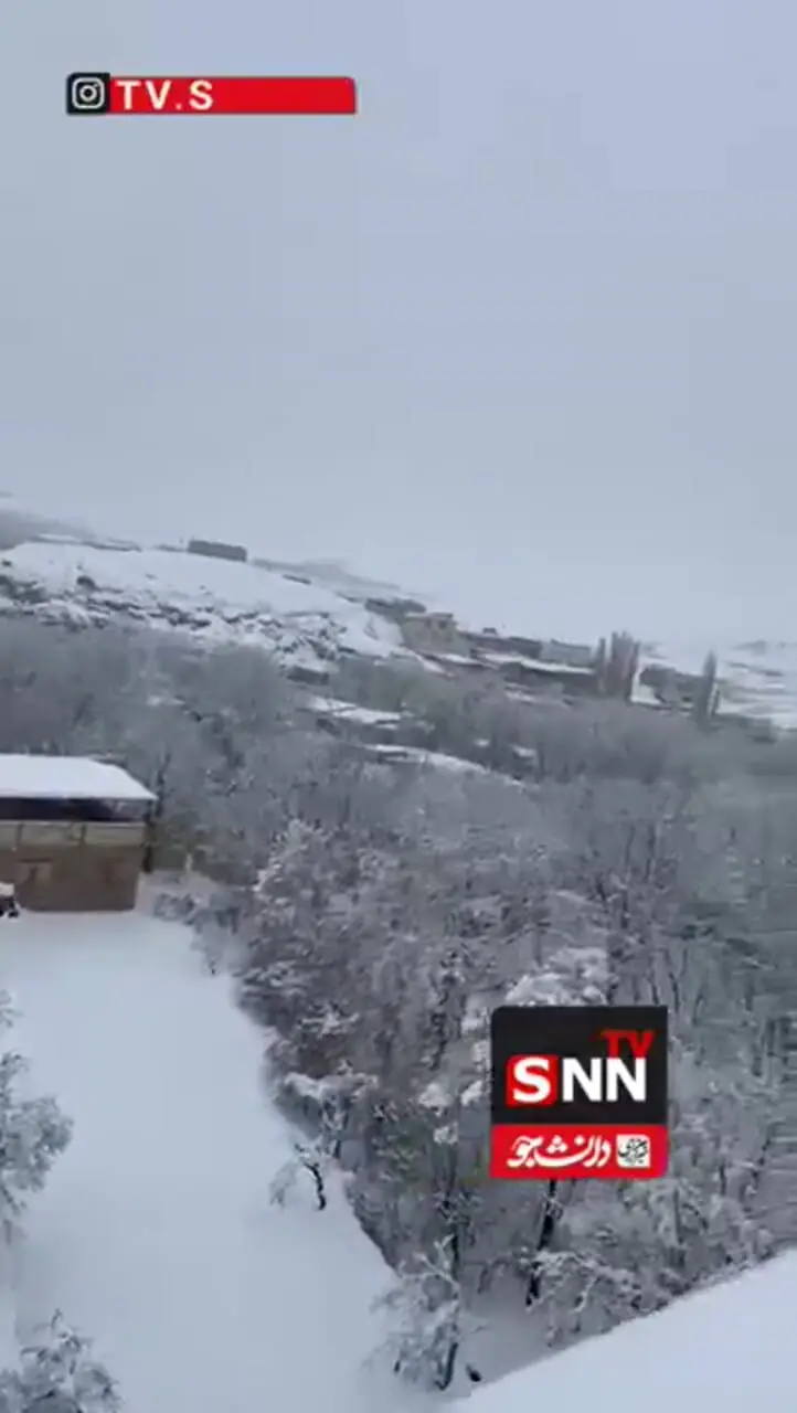 بارش برف ۵۰ سانتی در روستاهای کاشان