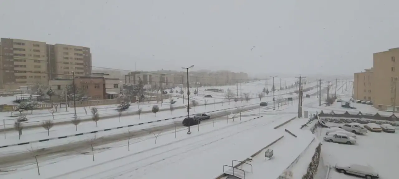 برف شمال تهران را سفیدپوش کرد