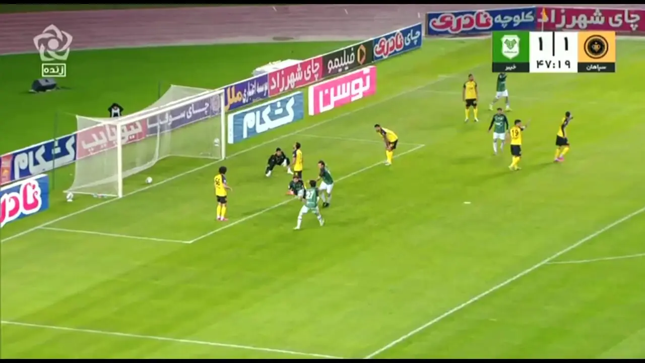 ویدیو: گل دوم خیبر به سپاهان توسط خانزادی