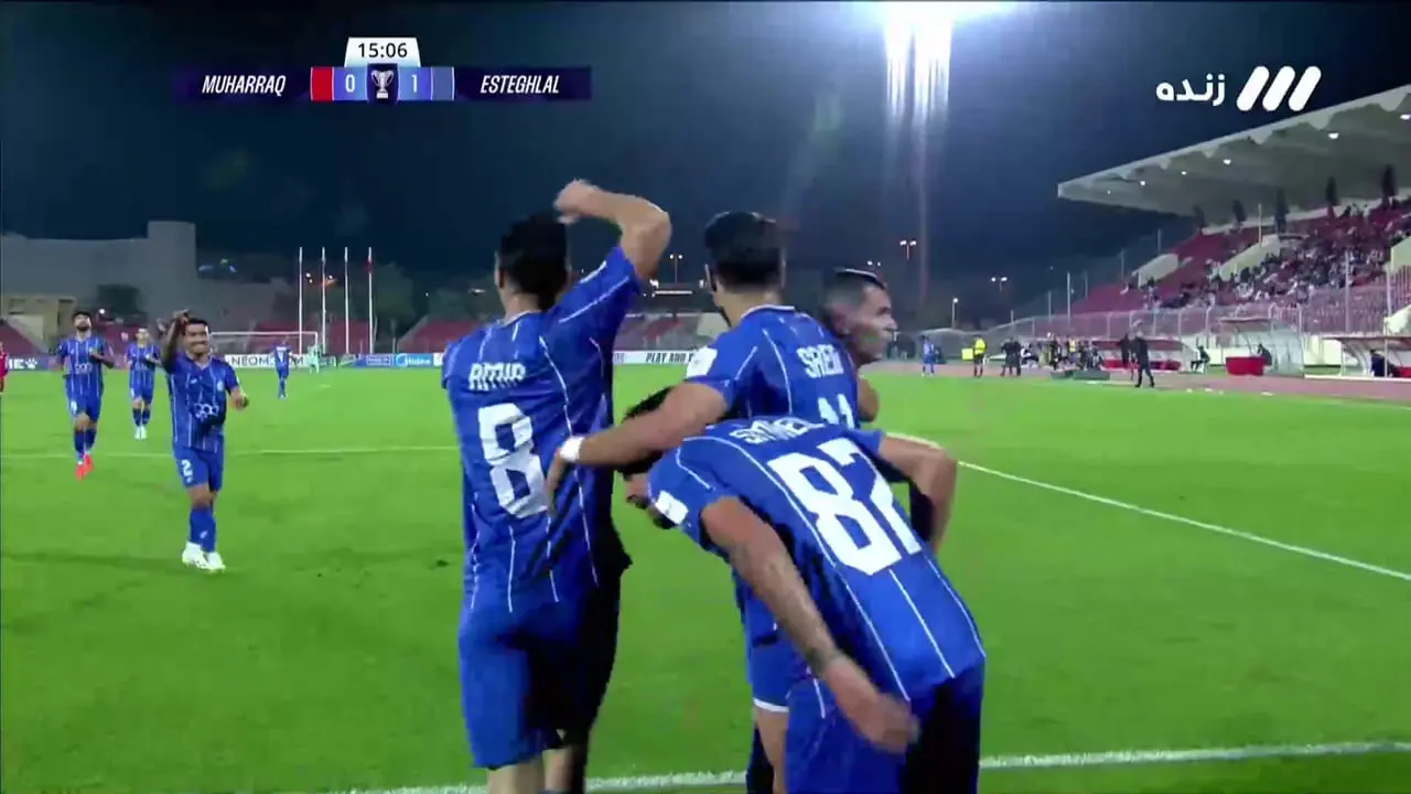 ویدیو: گل اول استقلال به المحرق توسط قلی‌زاده