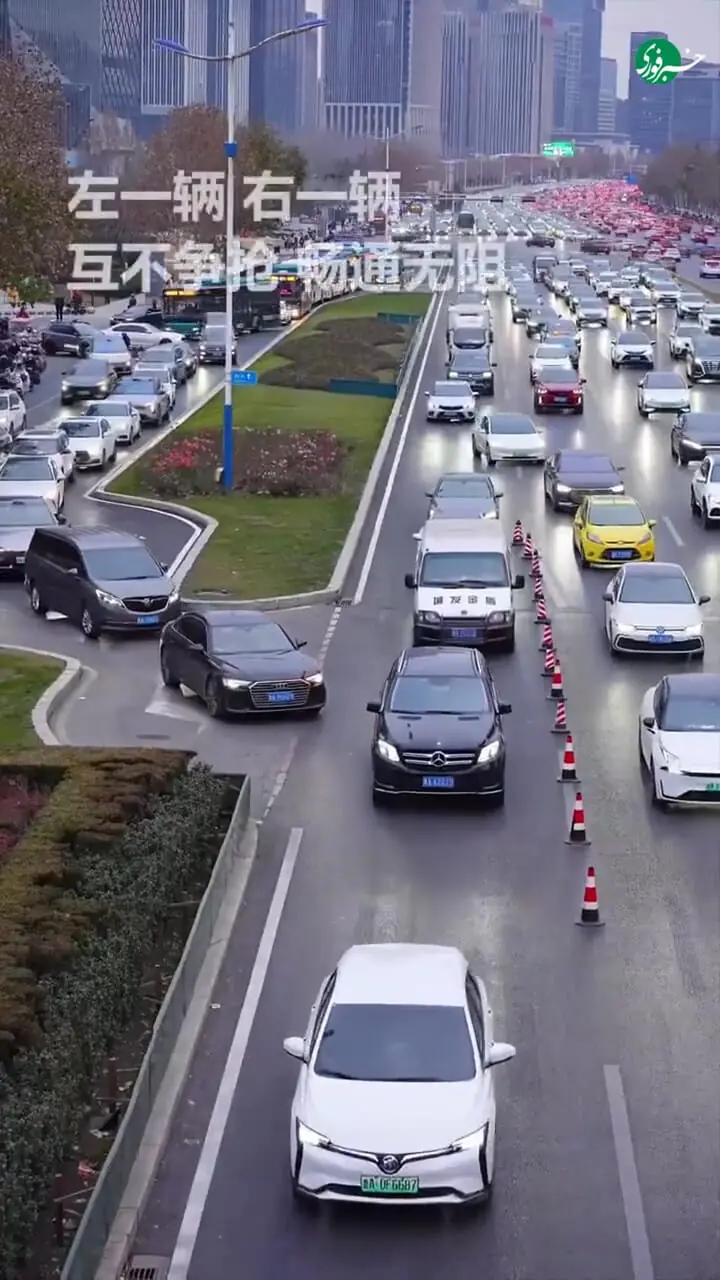 ویدیویی جالب از فرهنگ رانندگی در چین