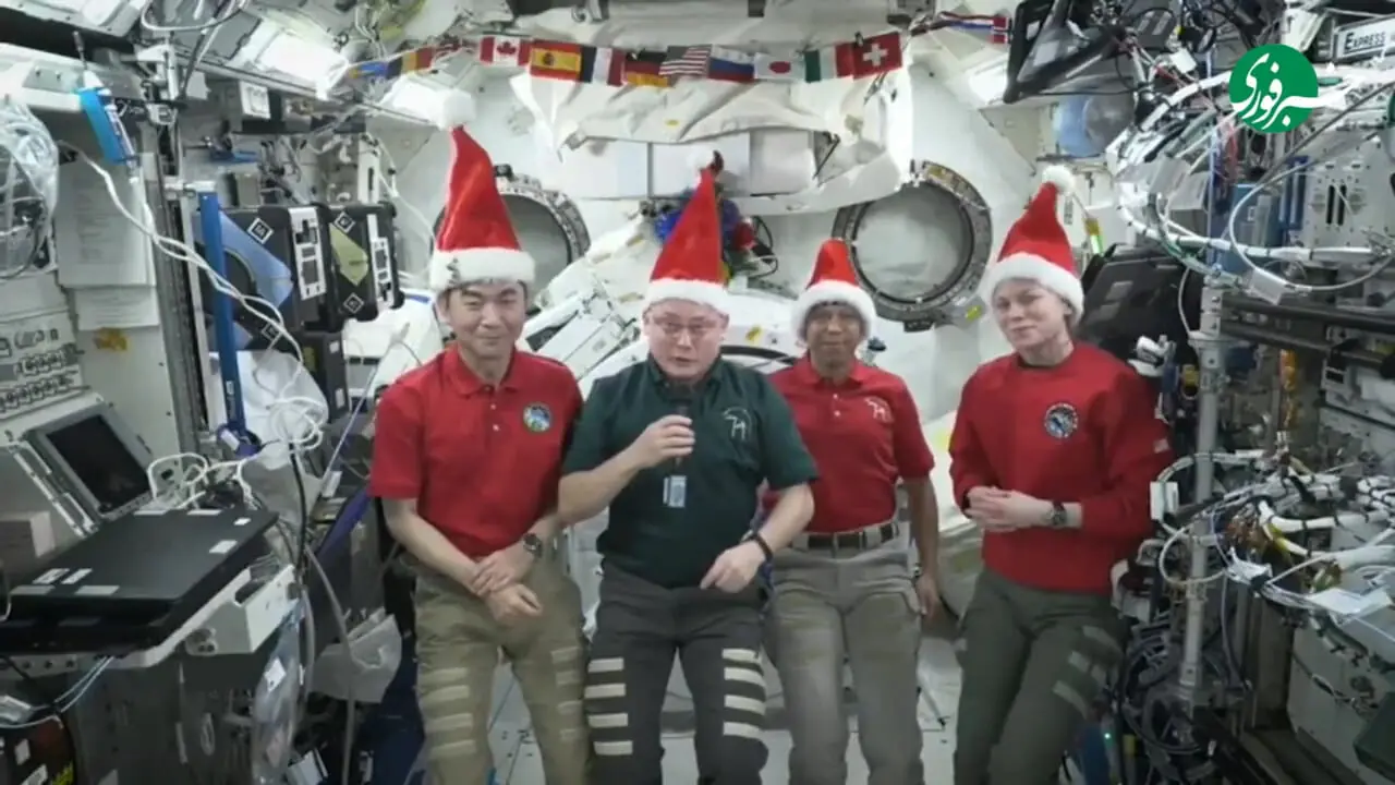 پیام تبریک کریسمس فضانوردان از ایستگاه فضایی بین‌المللی