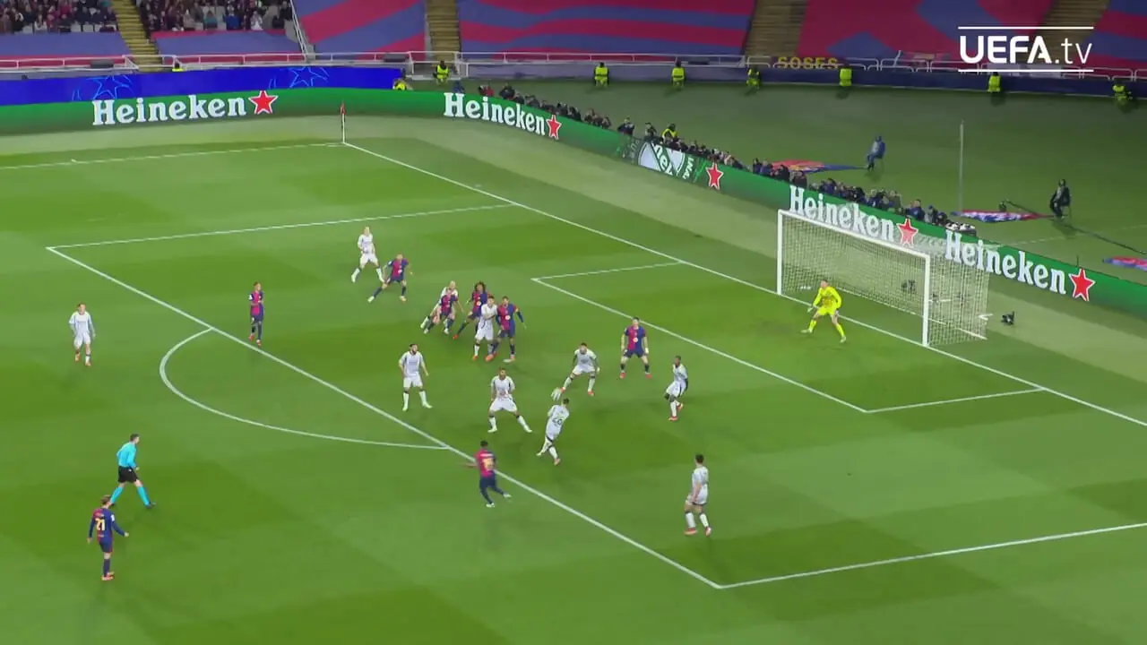 ویدئو: گل‌های یامال در لیگ قهرمانان اروپا