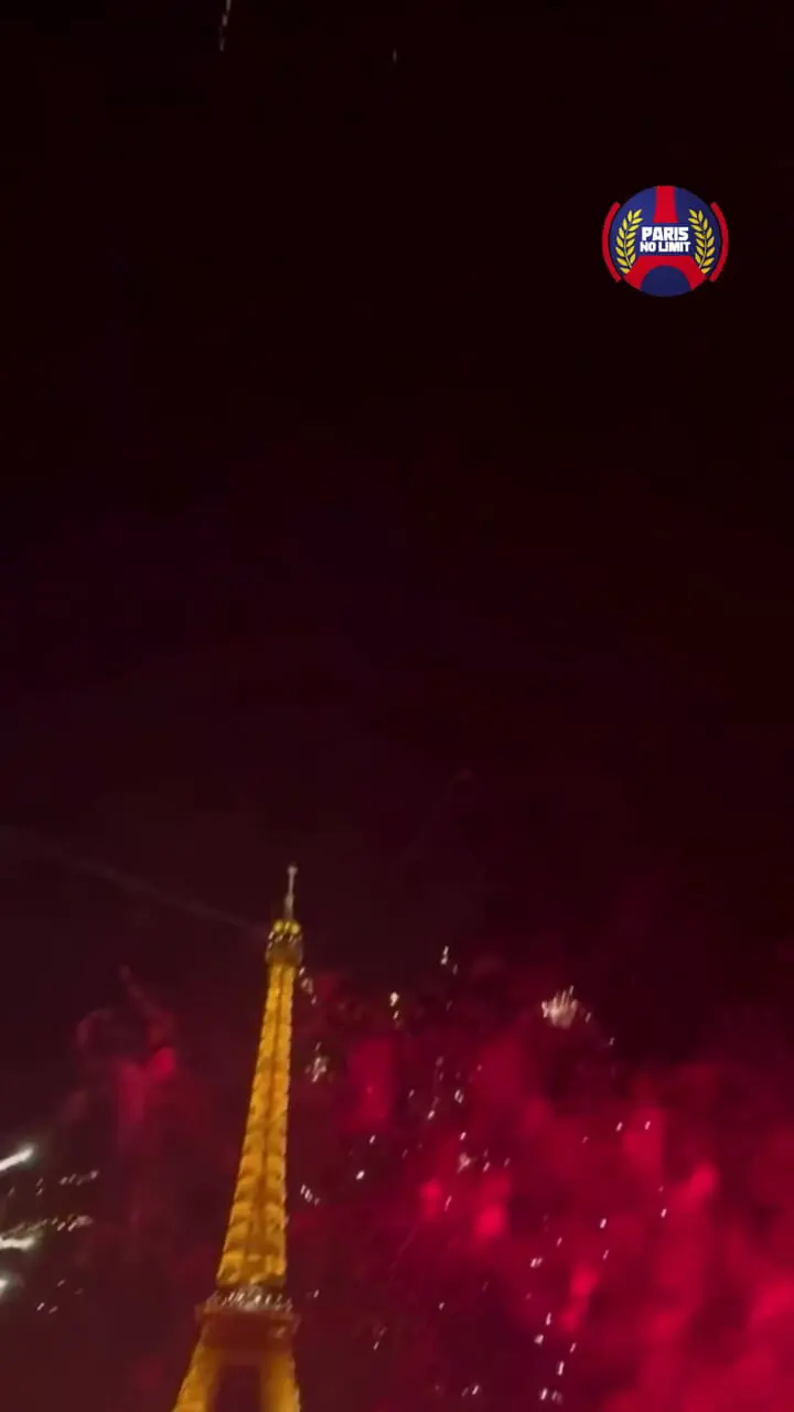 ویدئو: آتش بازی اولتراهای پاری‌سن‌ژرمن در پاریس ‏