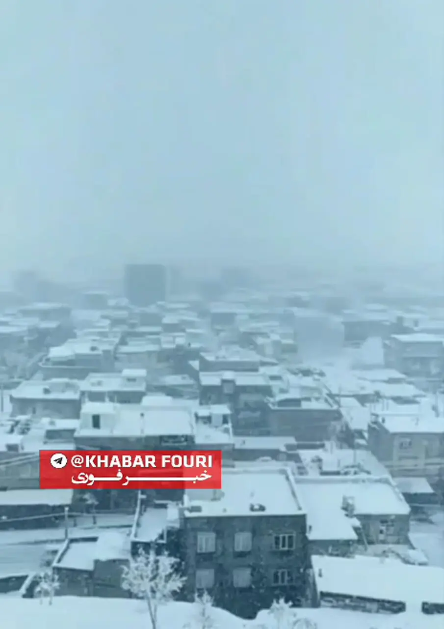 ارتفاع برف در بانه و سردشت از نیم‌متر عبور کرد