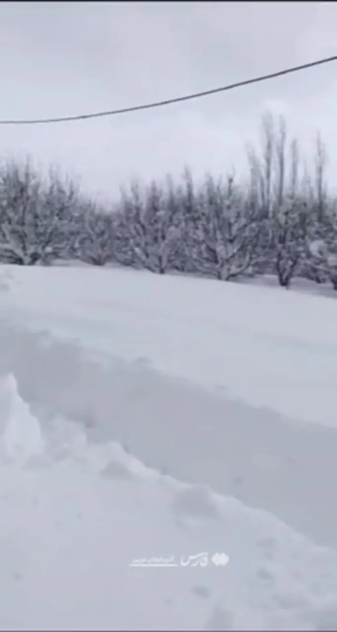 بارش برف یک متری در روستای گەلاز شهرستان اشنویۀ آذربایجانغربی