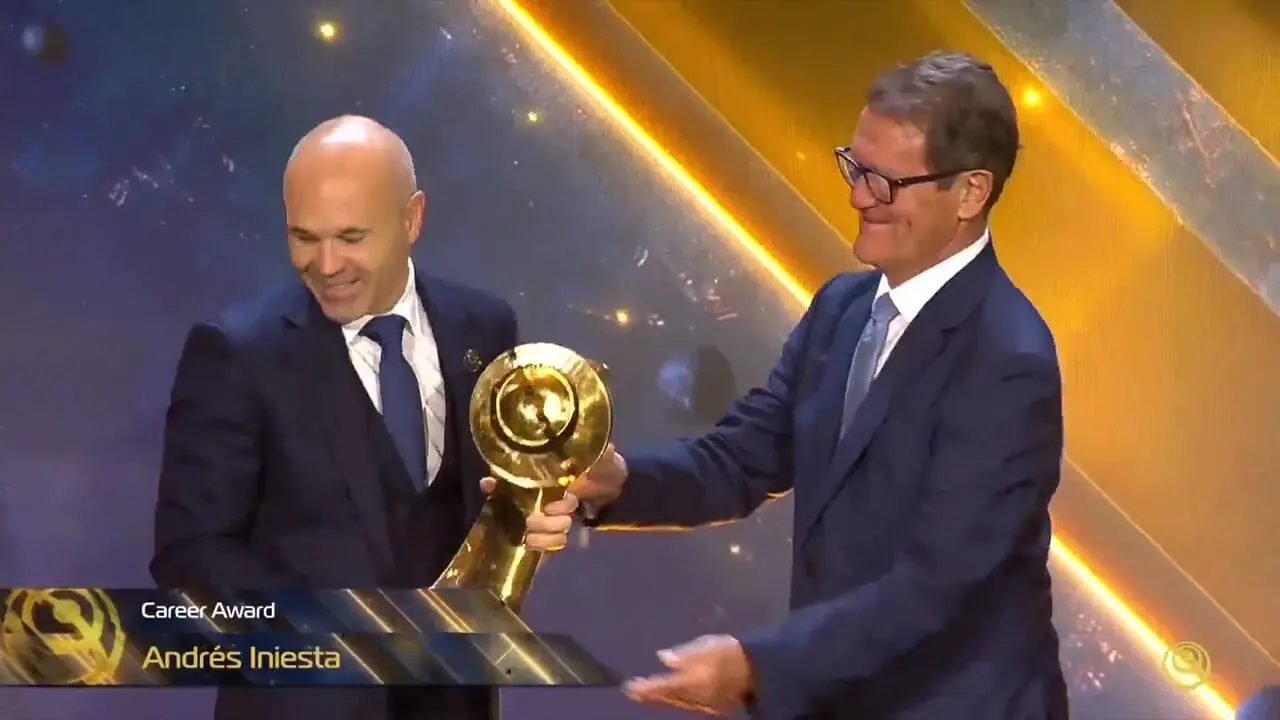 ویدئو: جایزه اسطوره بارسا در گلوب ساکر 2025‏