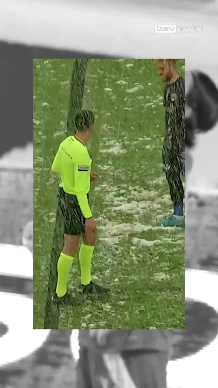 ویدئو: چای داغ وسط بازی؛ حرکت جالب دروازه‌بان ارزروم‌اسپور