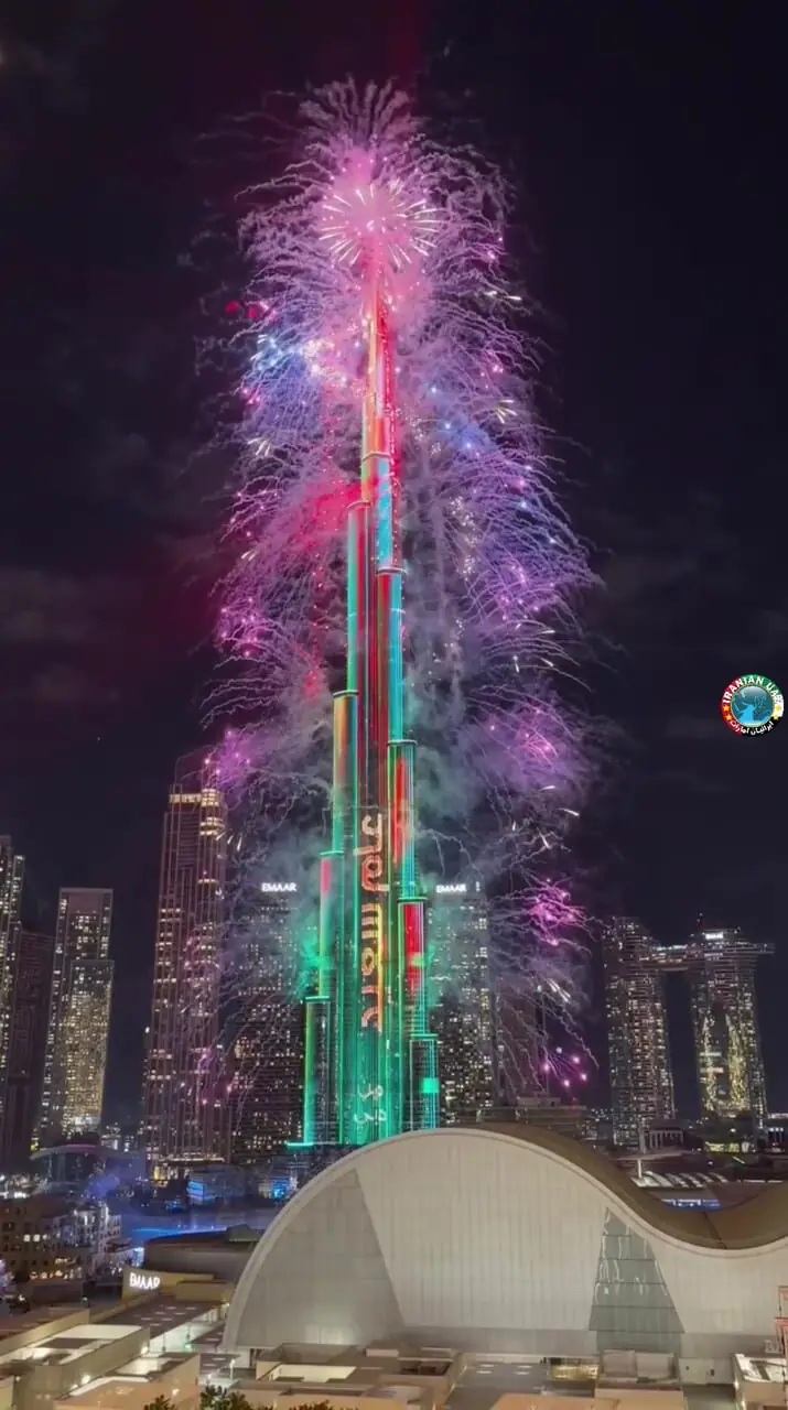 آتش‌بازی برج خلیفه بمناسبت سال نو ۲۰۲۶