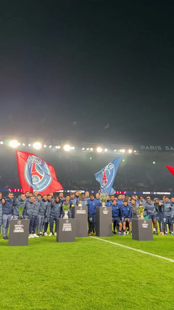 ویدئو: وقتی پی‌اس‌جی ۶ جامِ سال ۲۰۲۵ را به رخ کشید