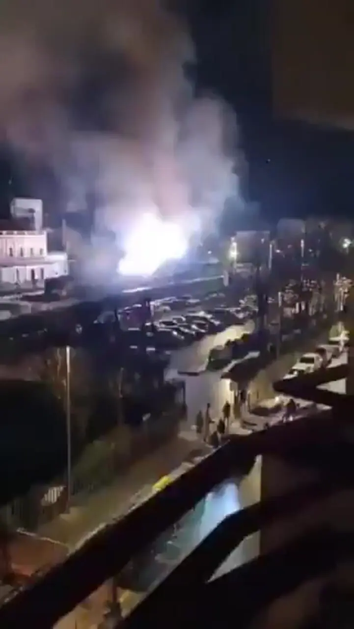 ویدئویی از محل تصادف هولناک قطارهای پرسرعت