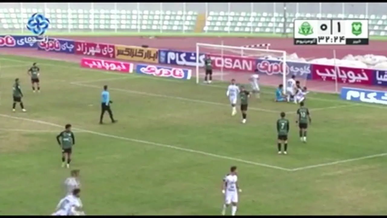 ویدیو: گل اول آلومینیوم به خیبر توسط رحمان جعفری