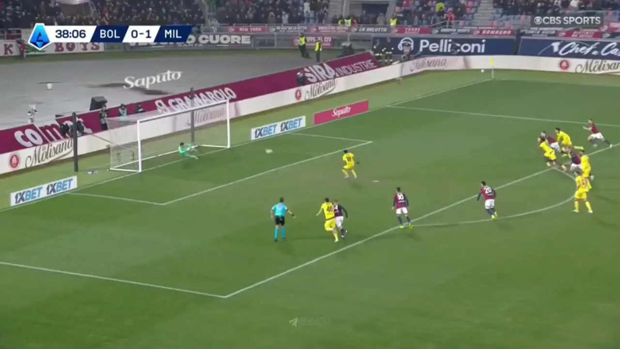 ویدیو: گل دوم میلان به بولونیا توسط کریستوفر انکونکو