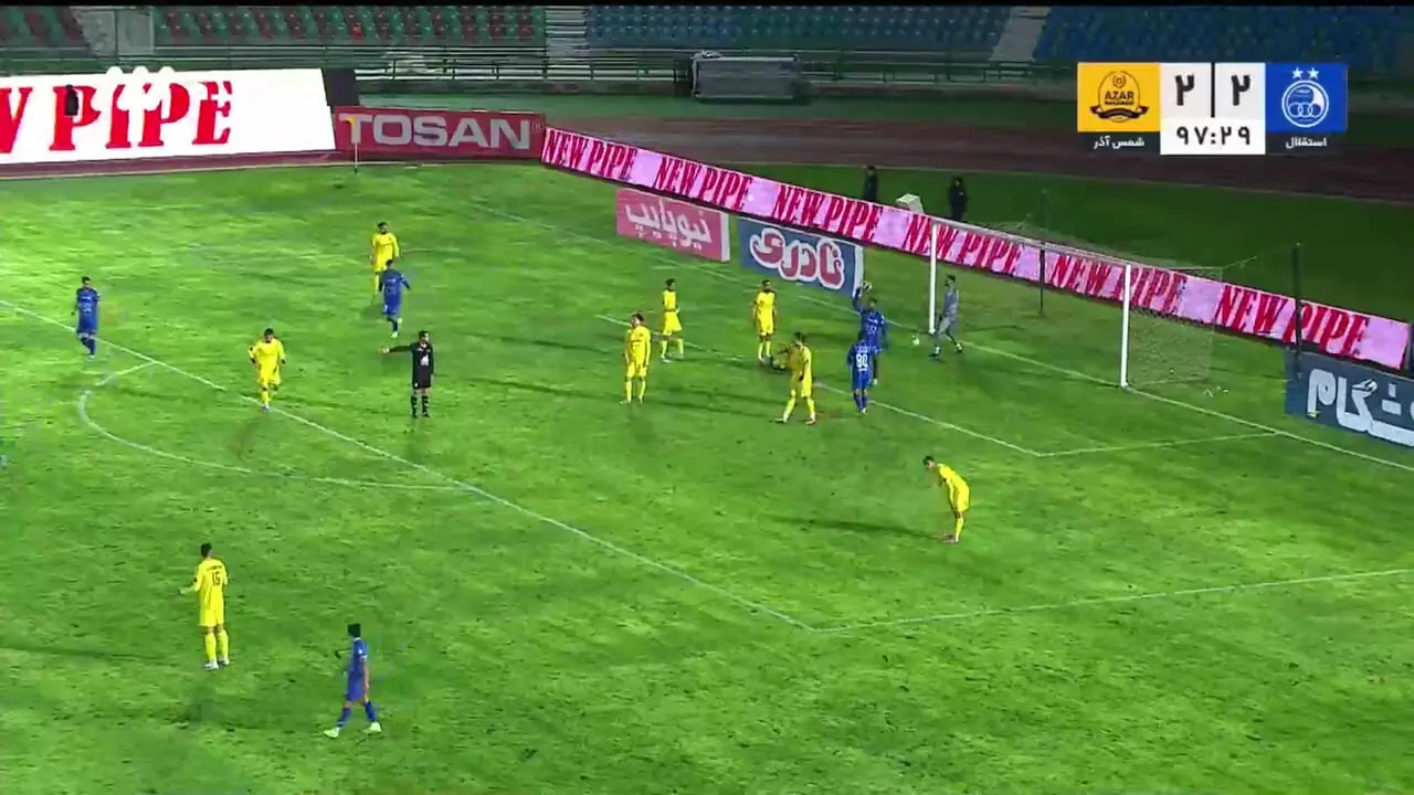 ویدیو: گل سوم استقلال به شمس آذر توسط نازون