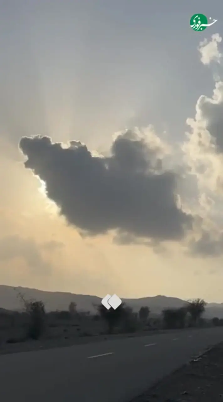 نقشه ایران در آسمان هرمز