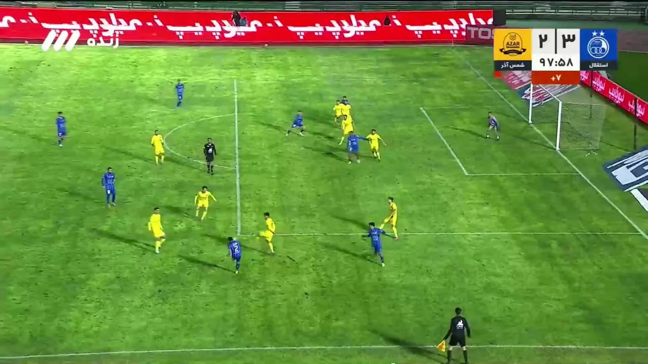 ویدئو: اعتراض شمس آذر به گل سوم استقلال