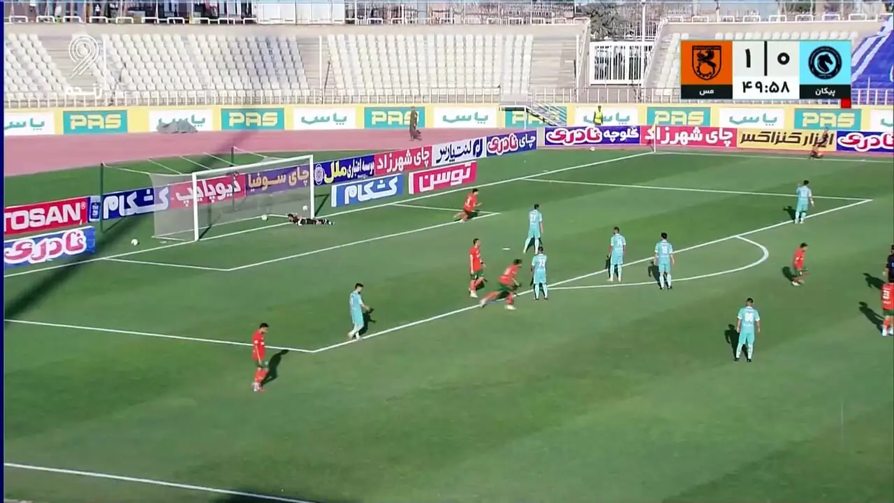 ویدیو: گل دوم مس به پیکان توسط سامان نریمان‌جهان