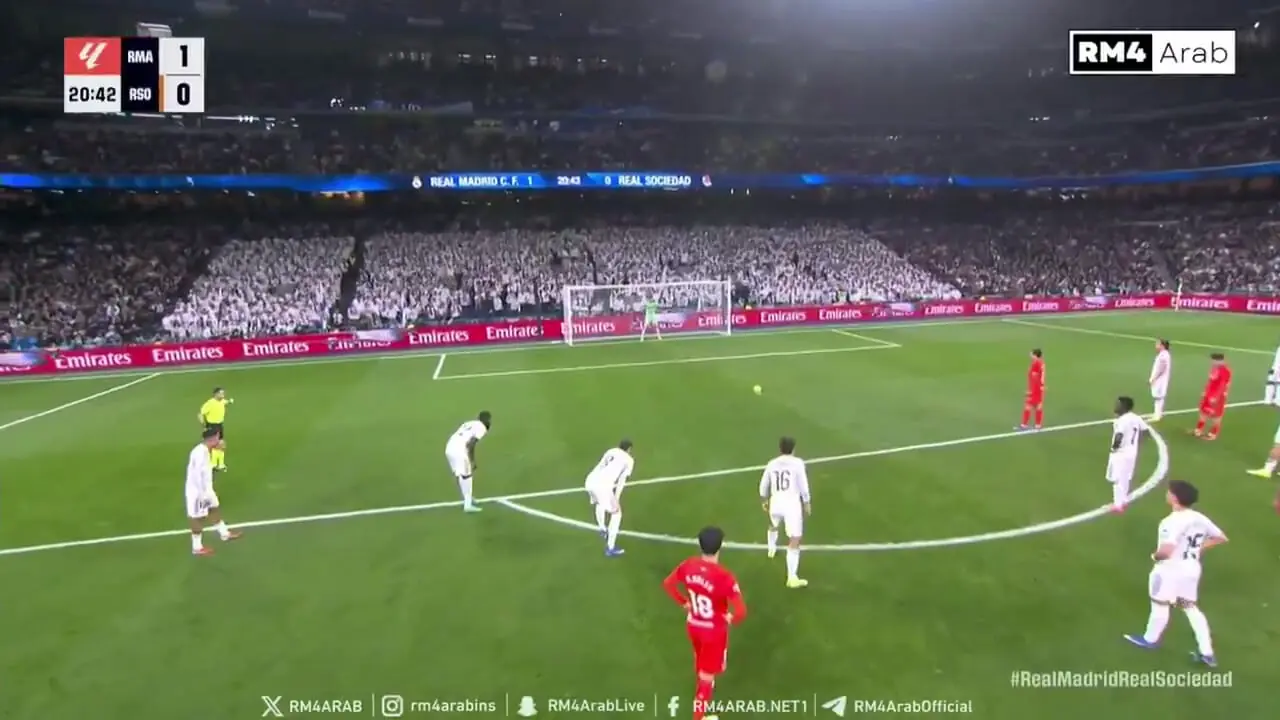 ویدیو: گل اول رئال سوسیداد به رئال مادرید توسط میکل اویارزابال