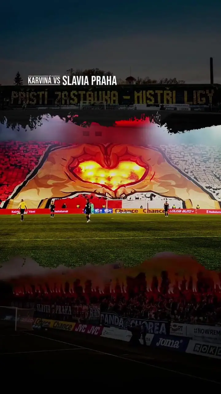 ویدئو: تیفوی رمانتیک هواداران اسلاویا به مناسبت روز عشق