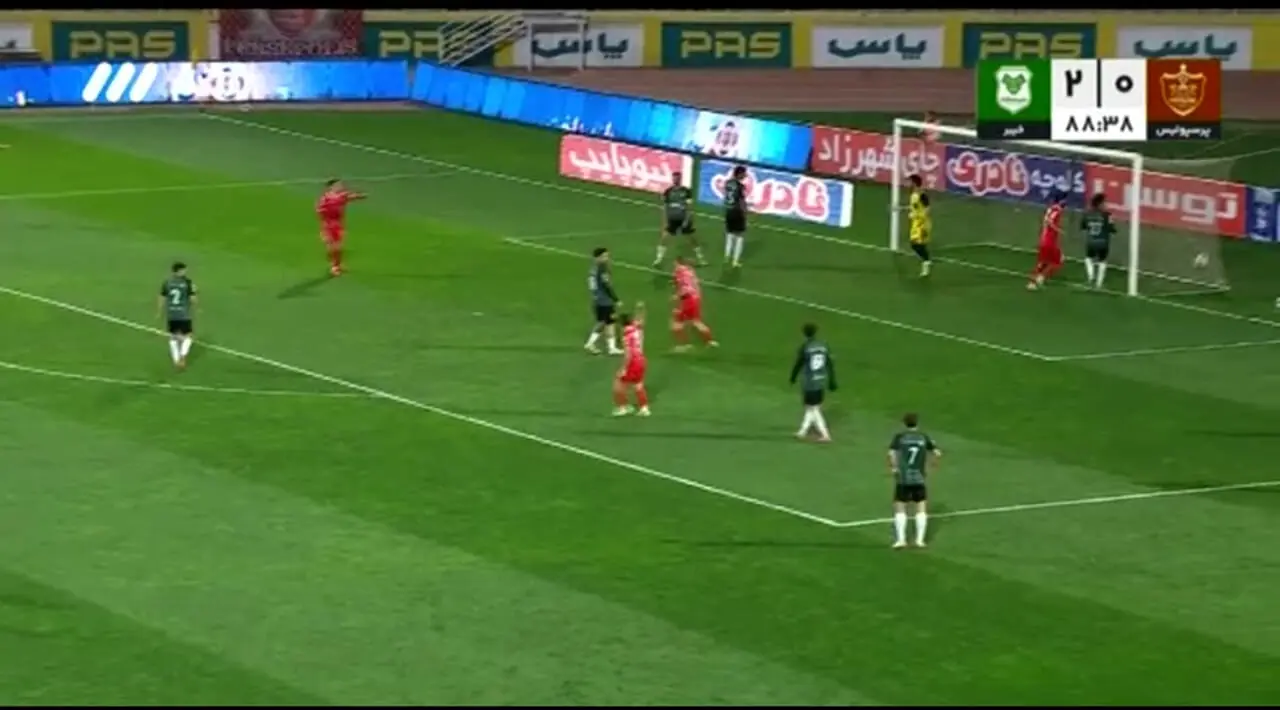 ویدیو: گل اول پرسپولیس به خیبر توسط سرگیف