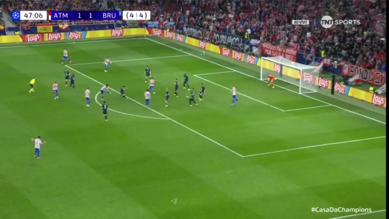 ویدیو: گل دوم اتلتیکو مادرید به کلوب بروژ توسط کاردوسو