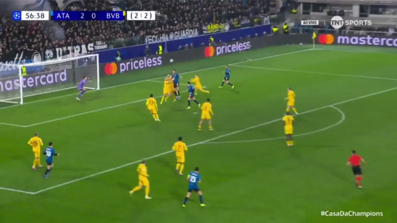 ویدیو: گل سوم آتالانتا به دورتموند توسط ماریو پاشالیچ