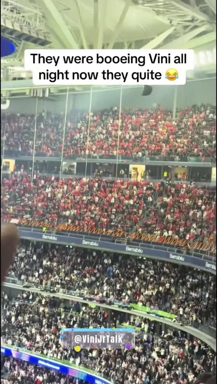 ویدئو: پاسخ کوبنده وینیسیوس به توهین هواداران بنفیکا