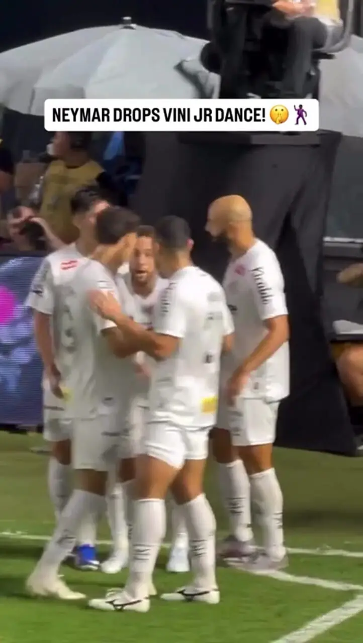 ویدئو: خوشحالی گل نیمار به سبک وینیسیوس جونیور