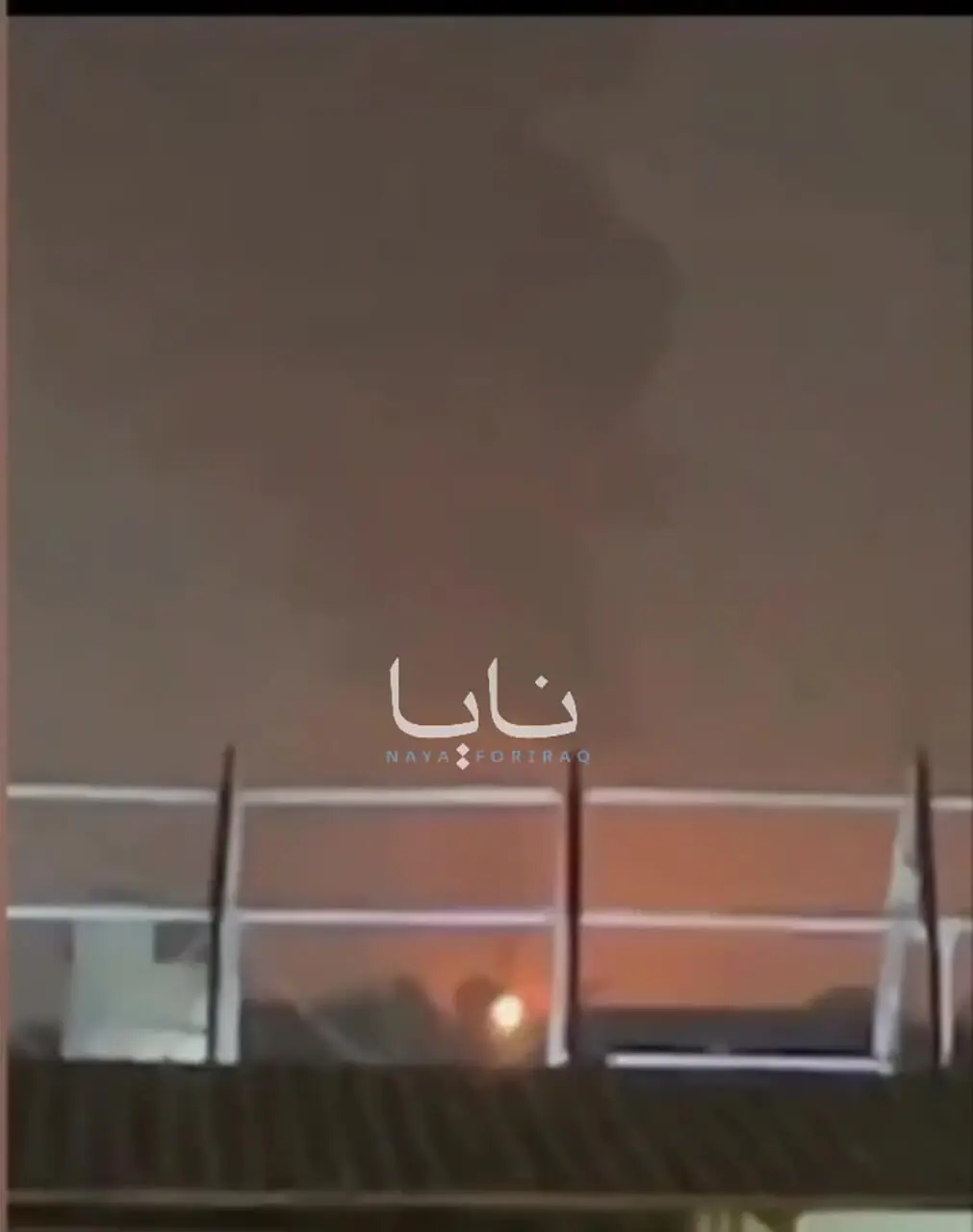 نمایی از پایگاه ویکتوریا پس از حملات پهپادی ایران